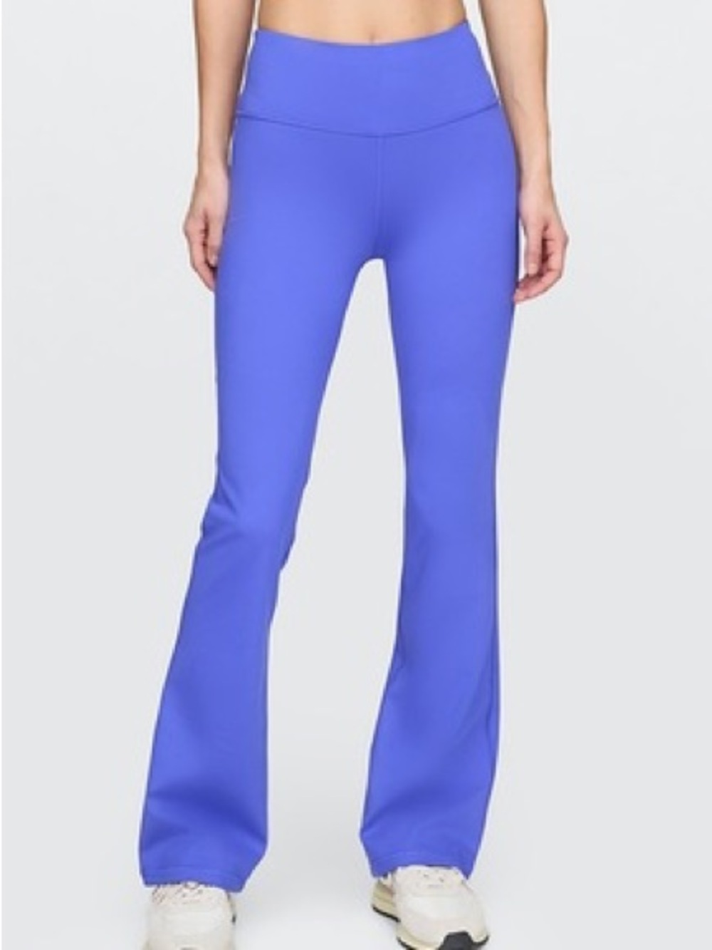 Gap New GapFit Sky High Rise Power Flare Leggings Dazzling Blue Size Medium